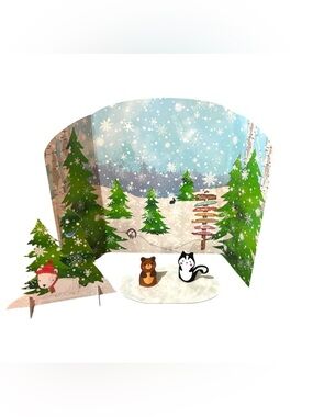 American Girl Wellie Wishers Winter Woods Stage Discontinued Set